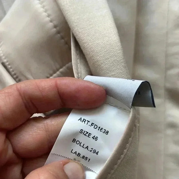 Circolo 1901 | 95% cotton cream  double breasted premium blazer - Picture 11 of 16